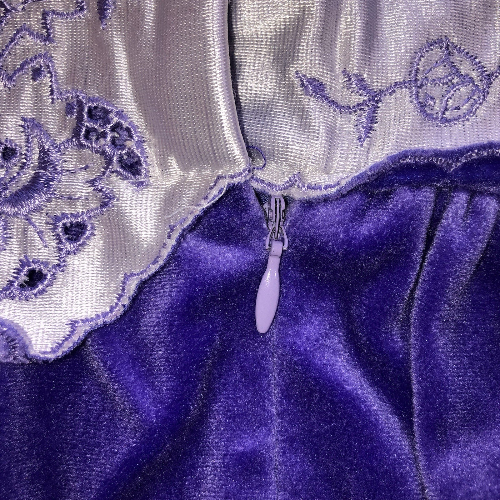 Vintage Donna Richard Gilligan & O&rsquo;Malley Velour Zip Robe Women&rsquo;s Petite Purple