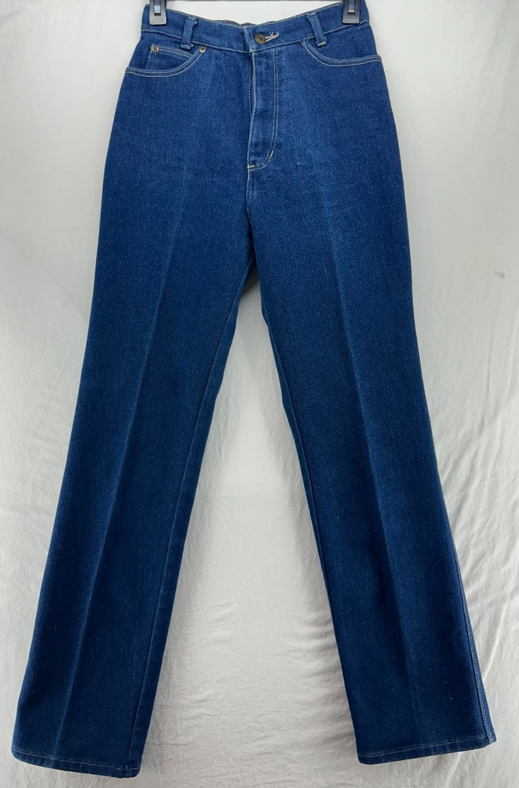 Stockton Of Dallas 1980s Denim Women&rsquo;s Jeans Front Crease Size 10 Vintage #862
