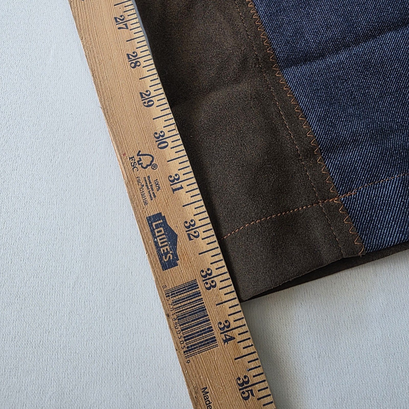Trail Rider Jeans With Full Suede Panel Seat Flare Size 40 AB 4-1004