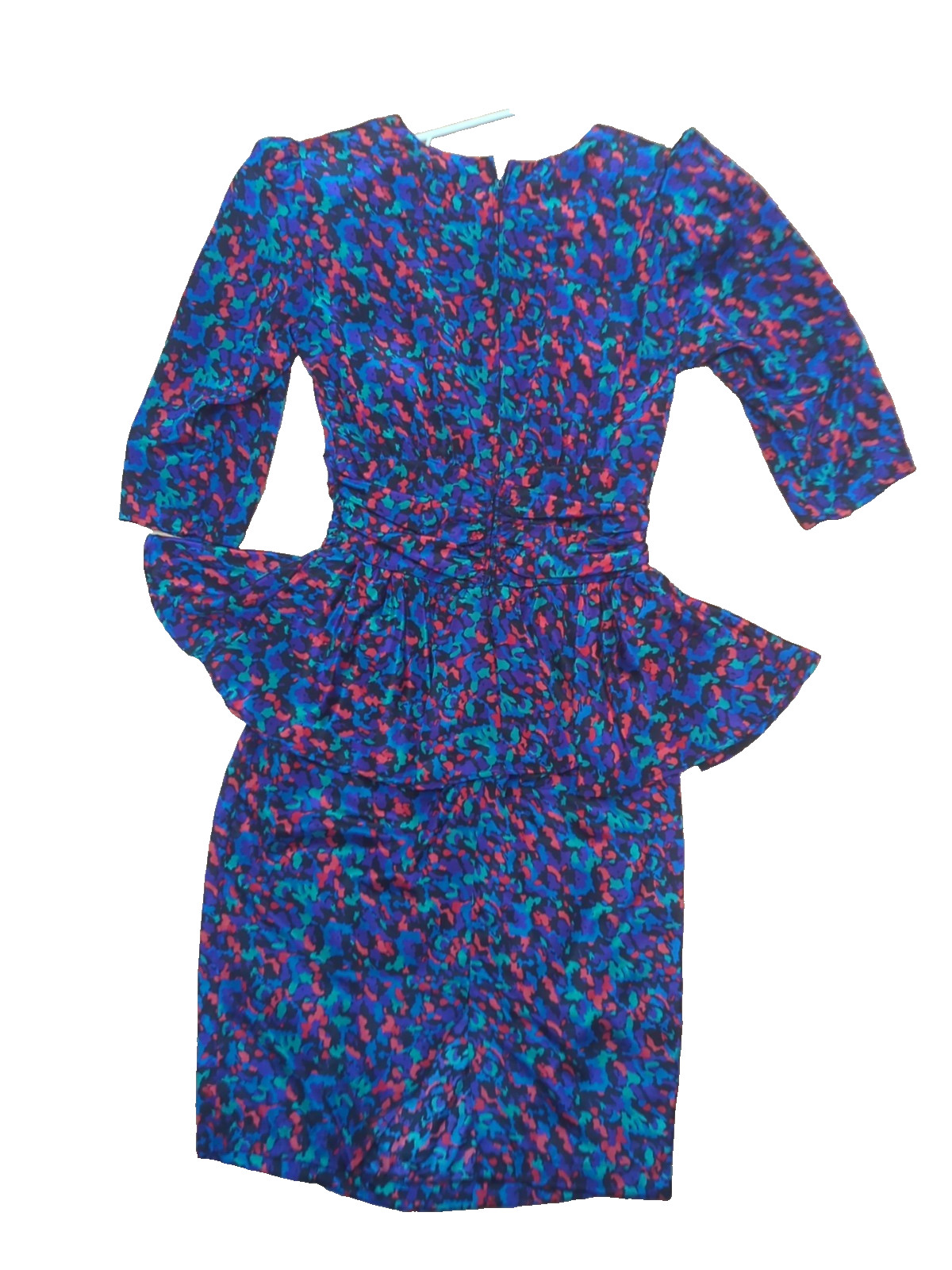 Shelly Michaels Vintage 1980&rsquo;s Colorful Dress Sz 7/8 Small, Fitted