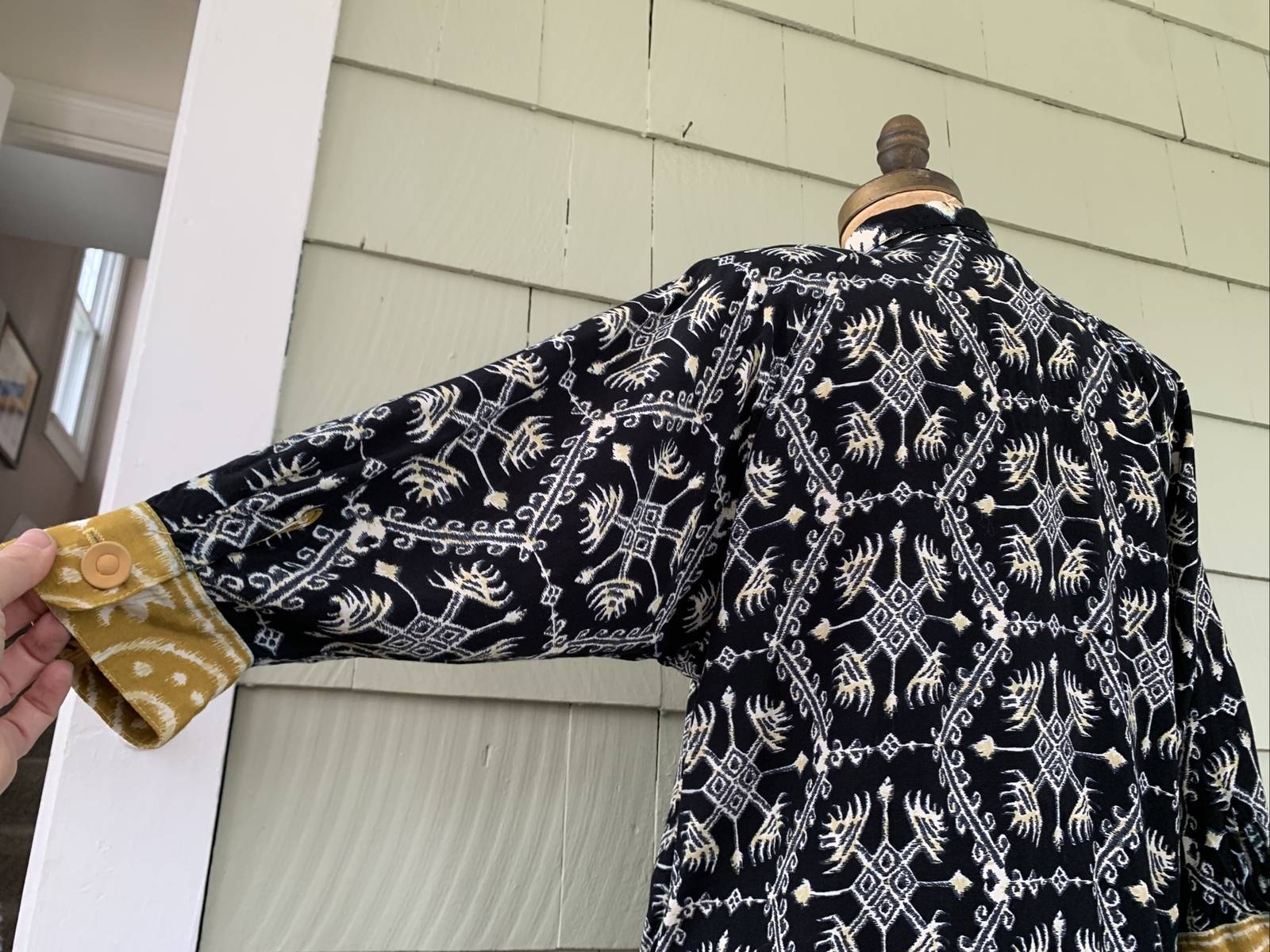 Vintage 90s Componix Marsha Brander Ruffle Blouse Top M Art To Wear B 42