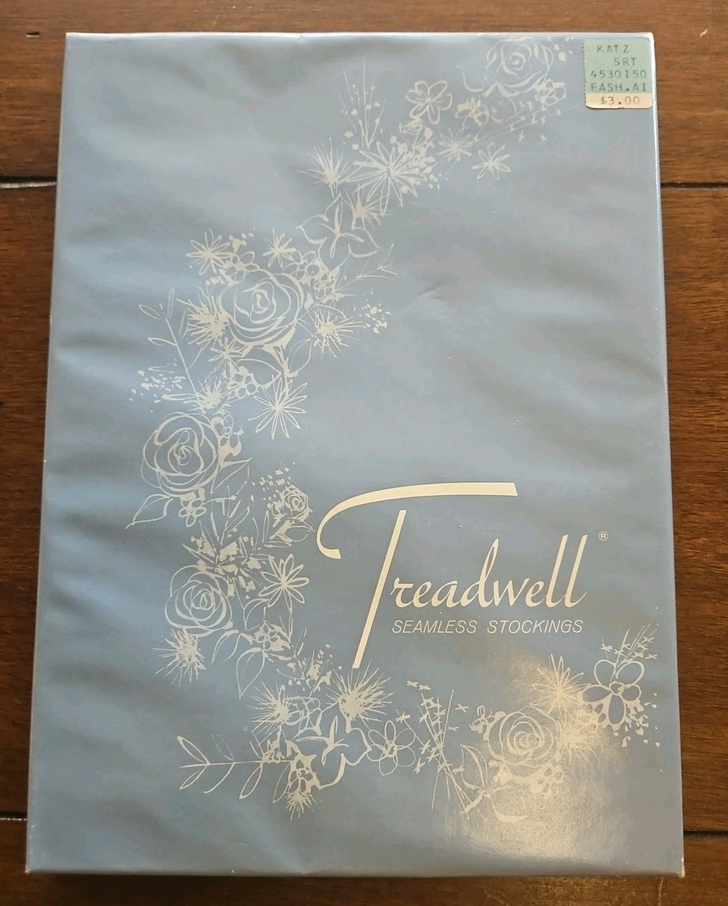 Treadwell Vtg Stockings Seamless size Medium Nylon Hosiery Suntan