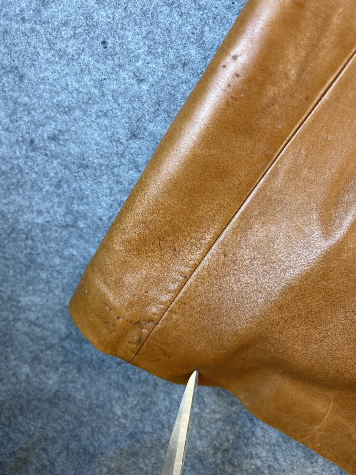 Cortefiel Leather Trench Coat 40 Belted Long Jacket Made in Spain Vintage “Read”