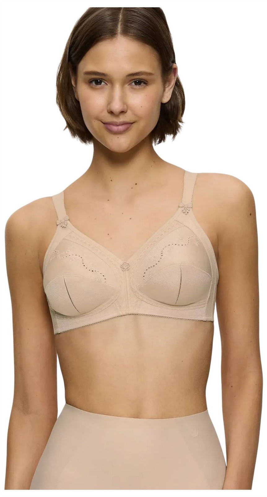 Triumph Womens Doreen Cotton Non Wired Bra – Skin Beige