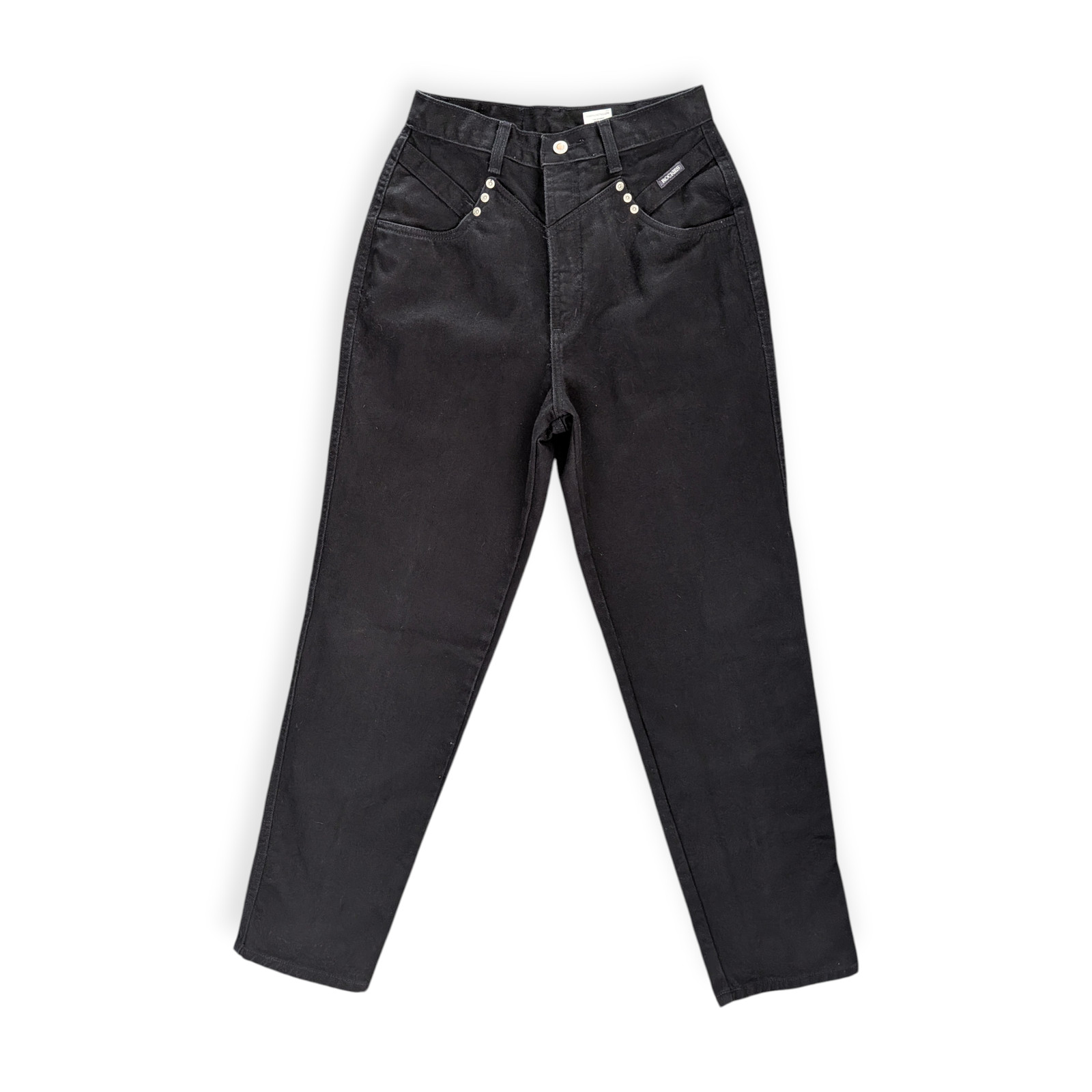 Rockies Jeans Black 11/12 M 26&Prime; Waist 31&Prime; Inseam EUC 90s Western Horse