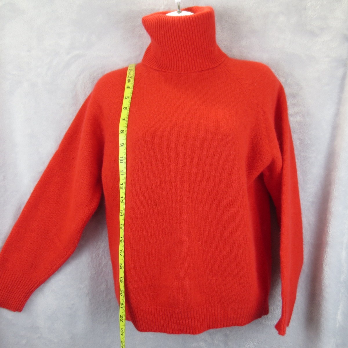 Vtg Reference Point Sz S Lambswool Angora Rabbit Hair Hong Kong Red Turtleneck