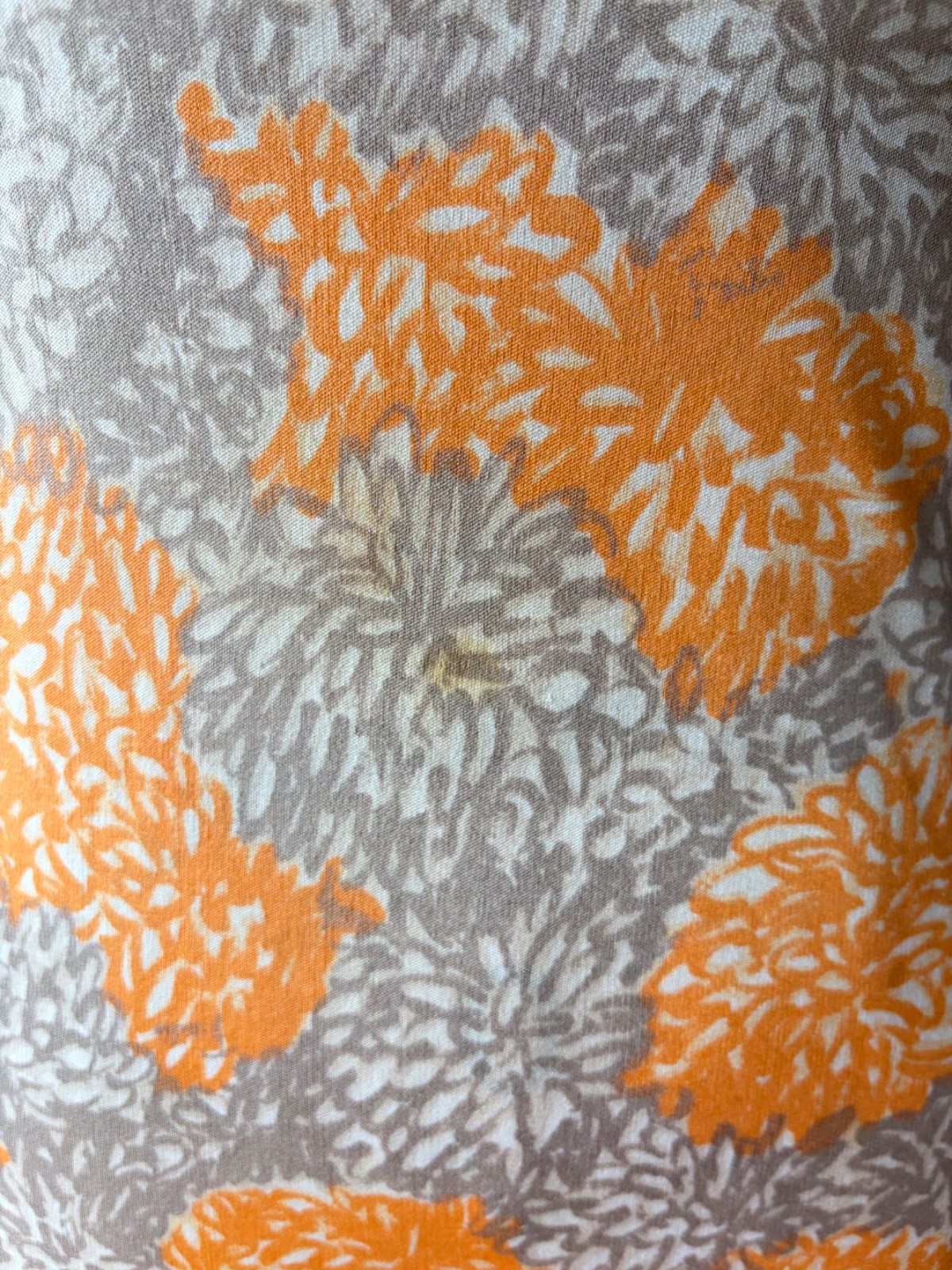1960&rsquo;s Emilio Pucci for Lord & Taylor silk jersey knit orange and tan floral