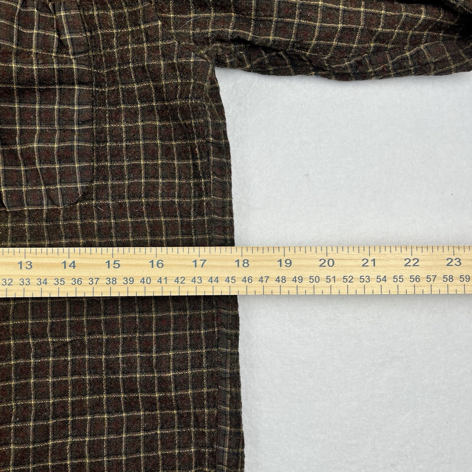Vintage Pendleton Sir Pendleton Fine Wool Flannel Brown Plaid Medium