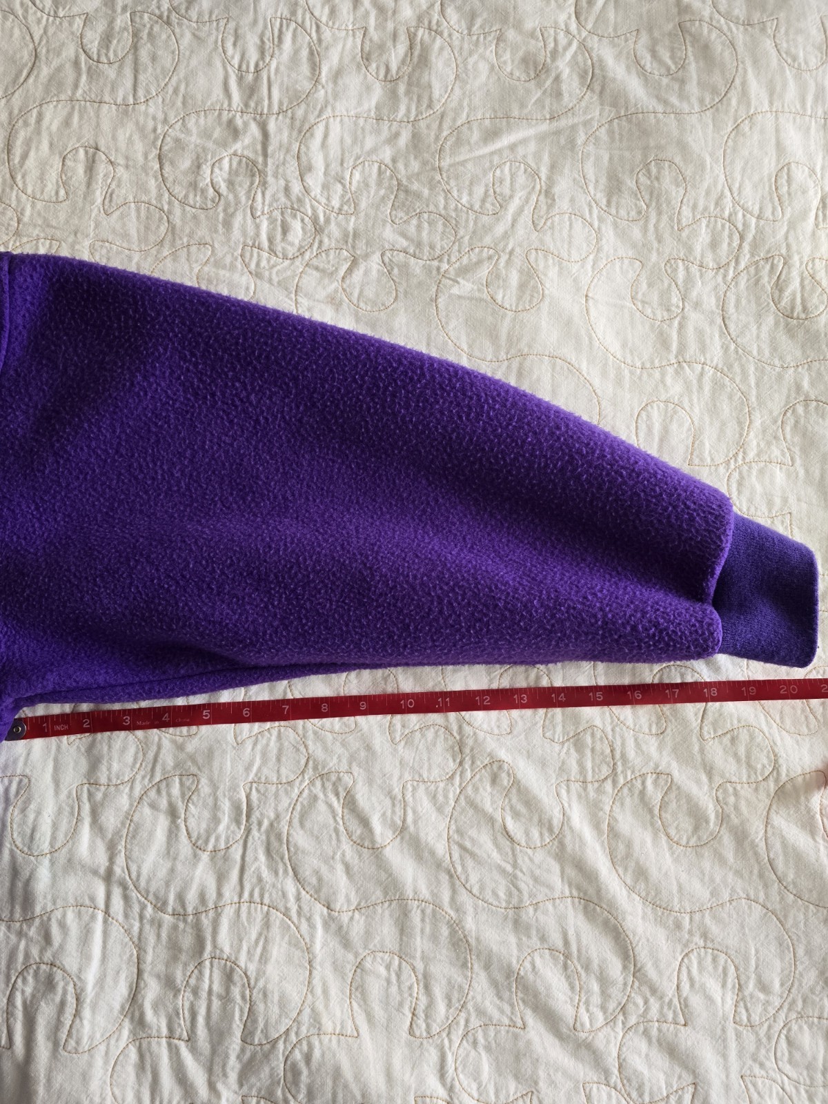 Vintage 1980s 1990s Purple Plus Size Fleece Jacket. 2XL Womens.