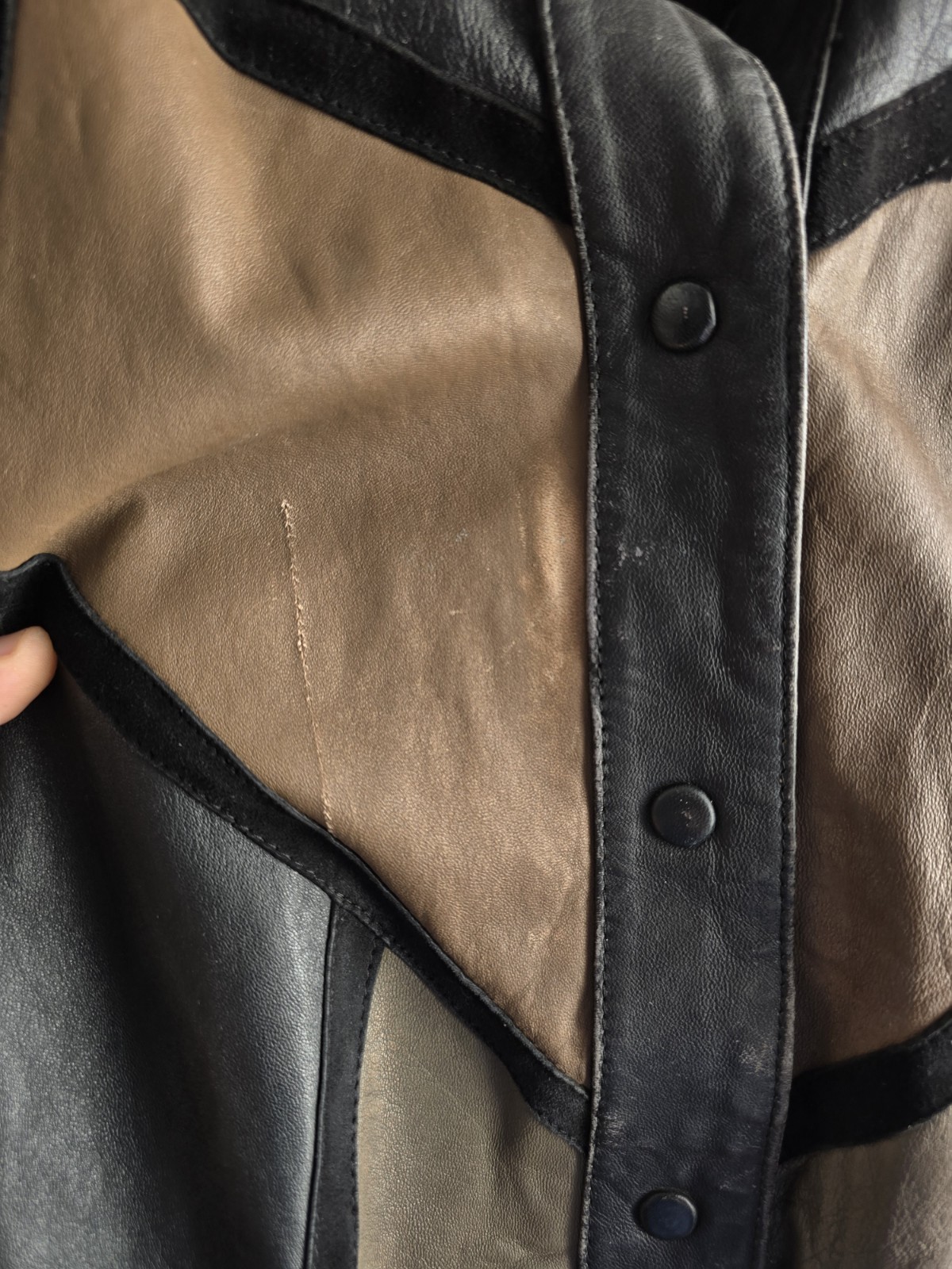 Rare Vintage Yves Saint Laurent Patchwork Leather Batwing Jacket 80s YSL Paris