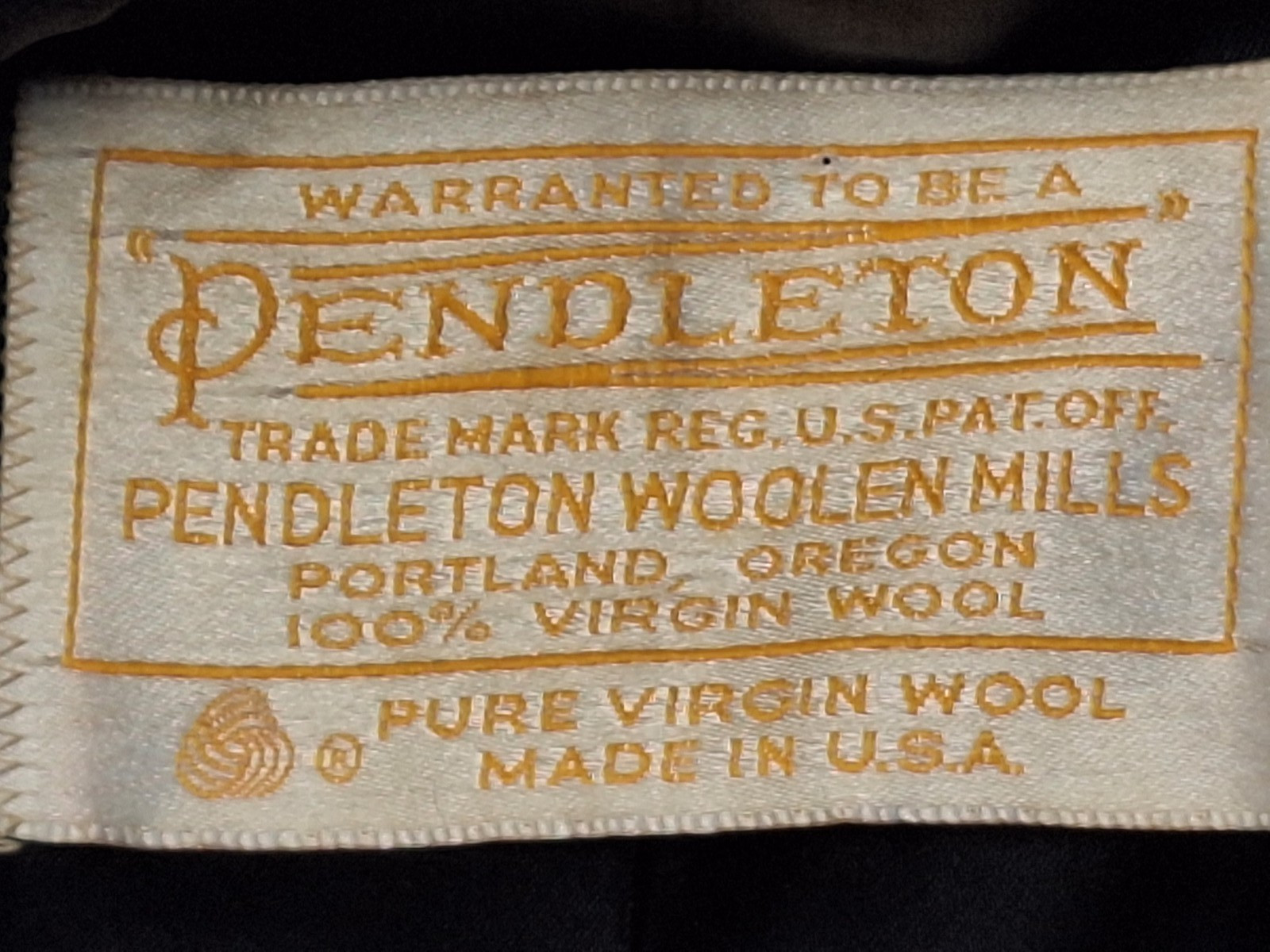VTG Pendleton Womens Sz 10? 100% Wool Heavy Overcoat Black Double Breasted Lined