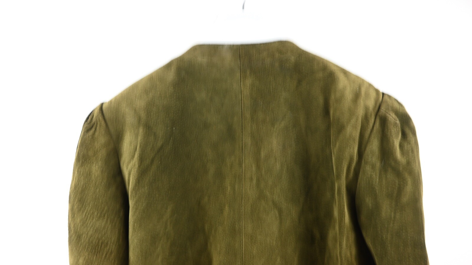 Vintage Duipèl suede leather jacket in olive size EU46/UK16