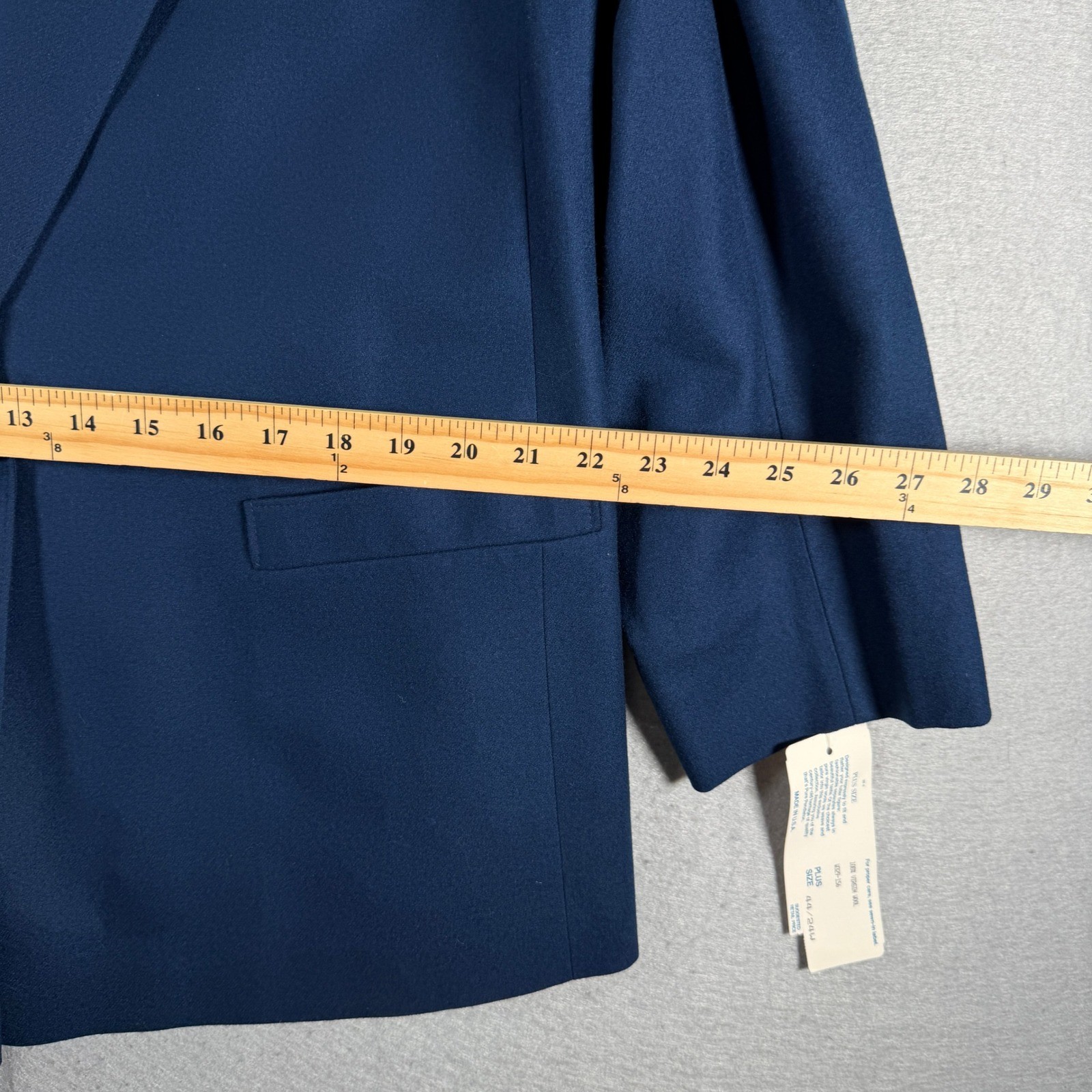 Pendleton Plus Size Womens Blazer 44/24W Wool Blend Single Button New with Tags