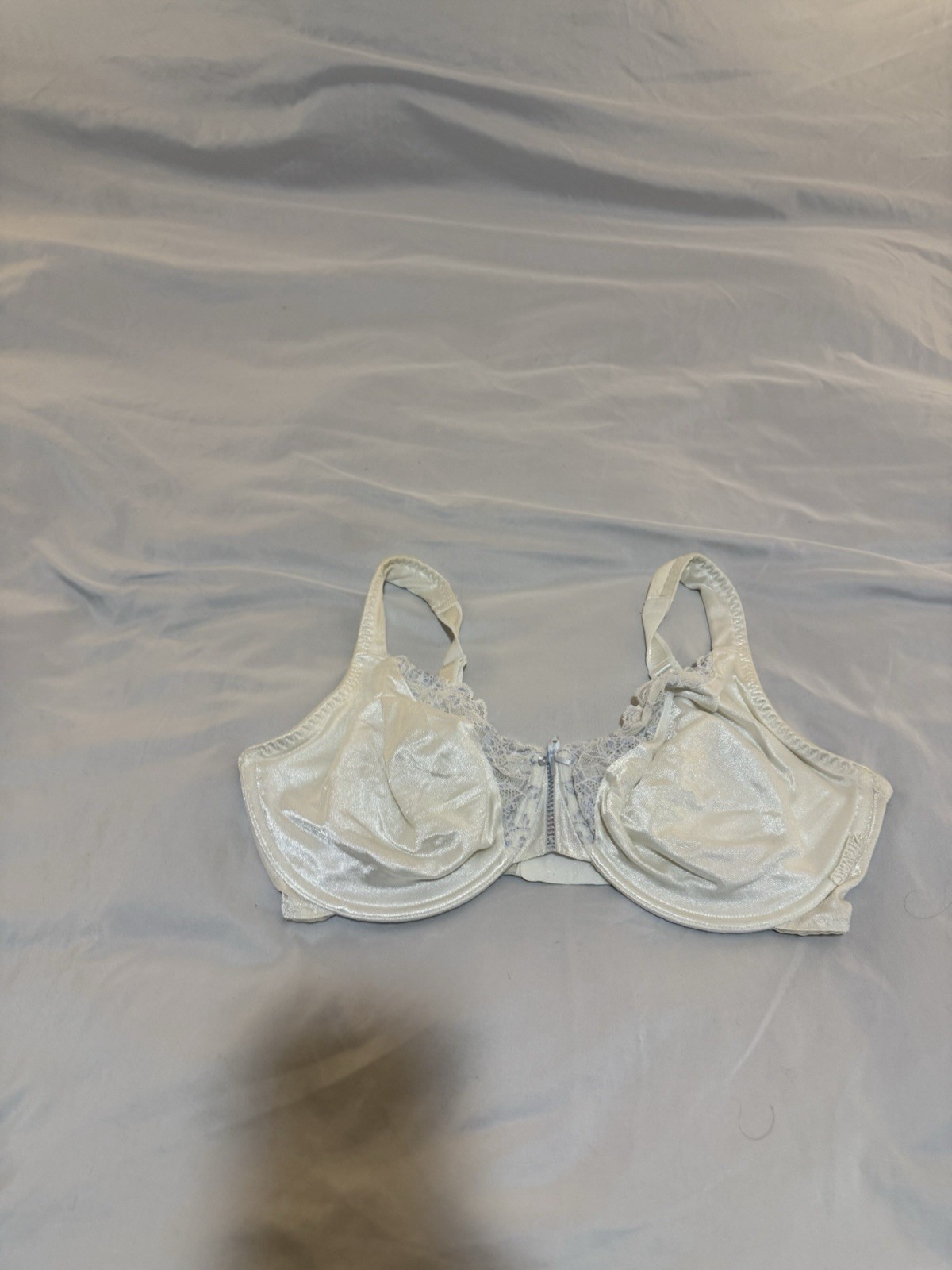 Vintage Curvation White Bra Size 38DD Unlined Underwire Lacy Luxuries 85