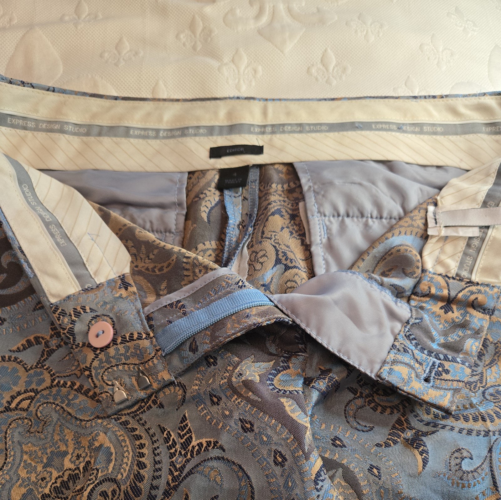 Vintage Express Editor Wide/Flare High Rise Pants
