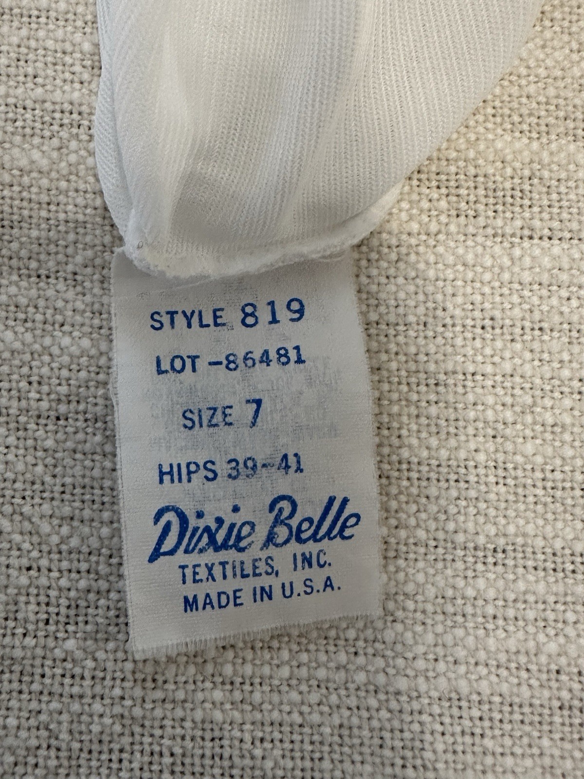 VINTAGE DIXIE BELLE GRANNY PANTYS SIZE 7 WHITE 2 Pair New
