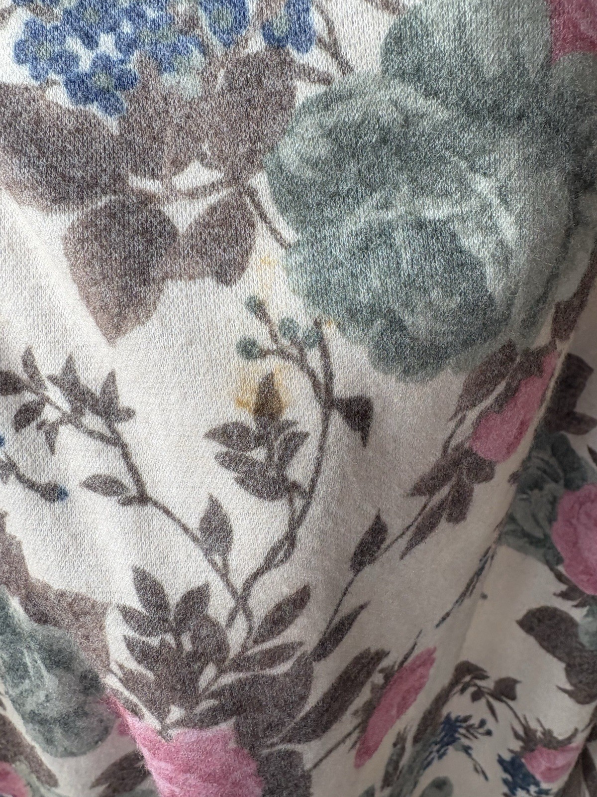 Stuart Alan Petites Size 8 Vintage Floral Dress Cottage Core Pockets Lace Collar