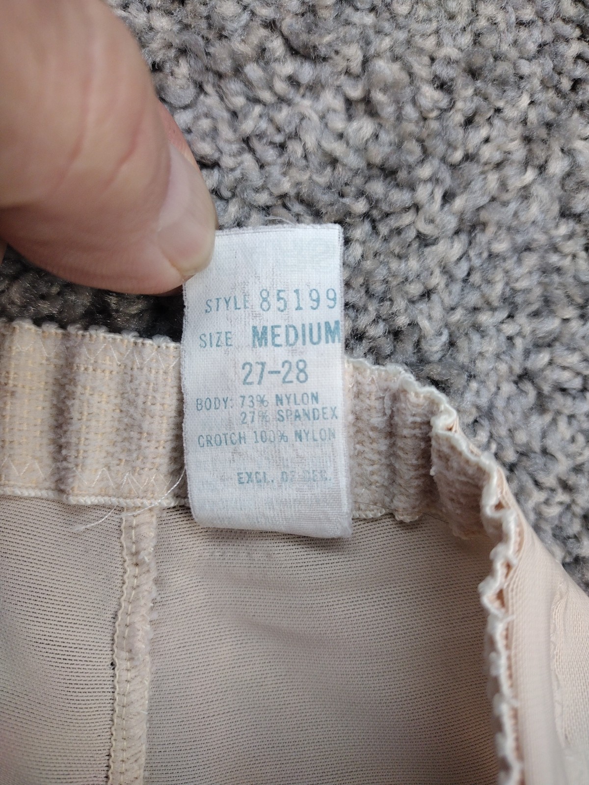 Vintage SEARS Girdle Shaper Pants Medium 27-28 Long Leg Made in USA