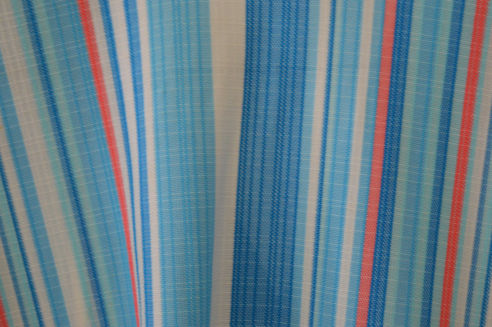 Vintage BARCLAY SQUARE Blue Pink Striped Polyester Button Down Shirt Size 15/16