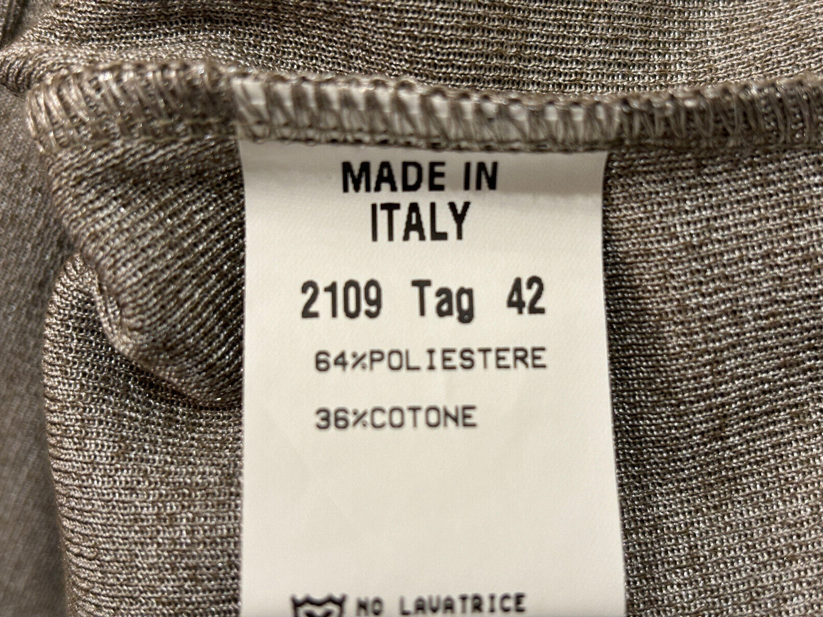 Vintage Stizzoli Silver Gray Polyester & Cotton Jacket Made in Italy – 42