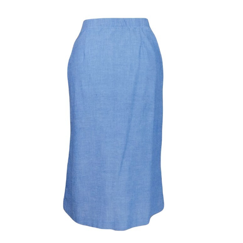 VTG RRRRuss Russ Togs Lightweight Cotton Blend Blue Blazer Skirt 2 Piece Set S