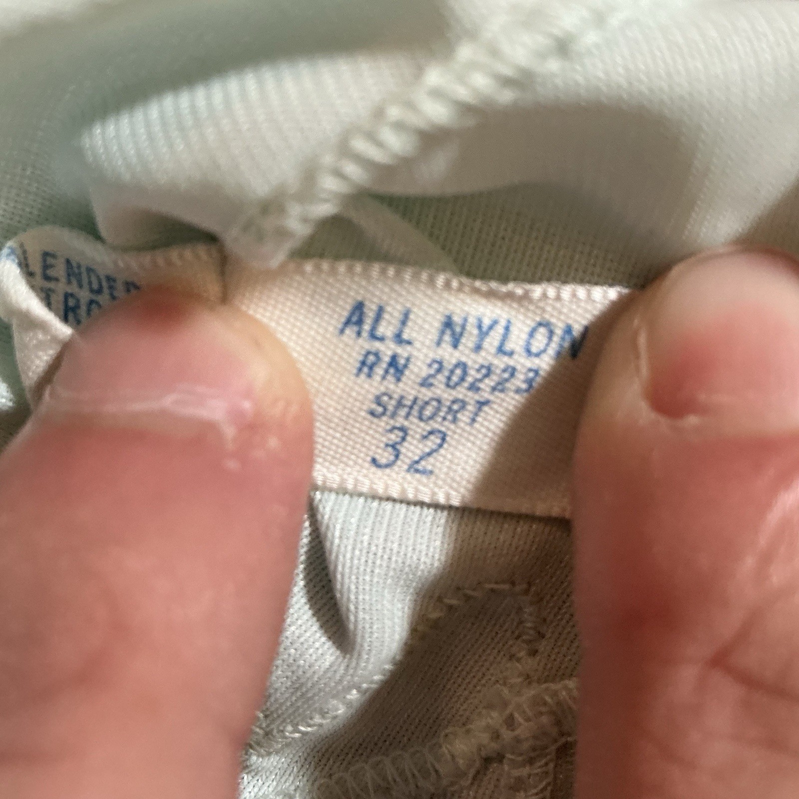 50s VINTAGE Charmode Sears Nylon Slip 32 Short Mint Lace USA Made Lingerie 22708