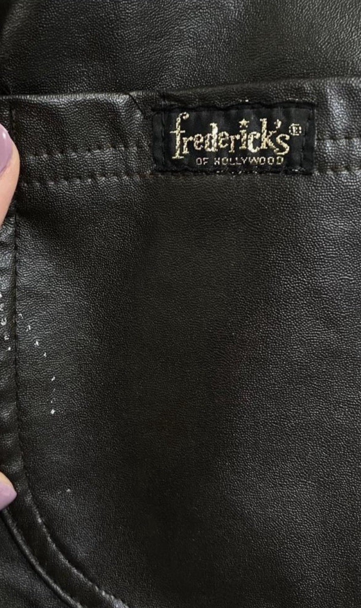 Rare Vintage Frederick’s Of Hollywood Black Vinyl Disco Pants