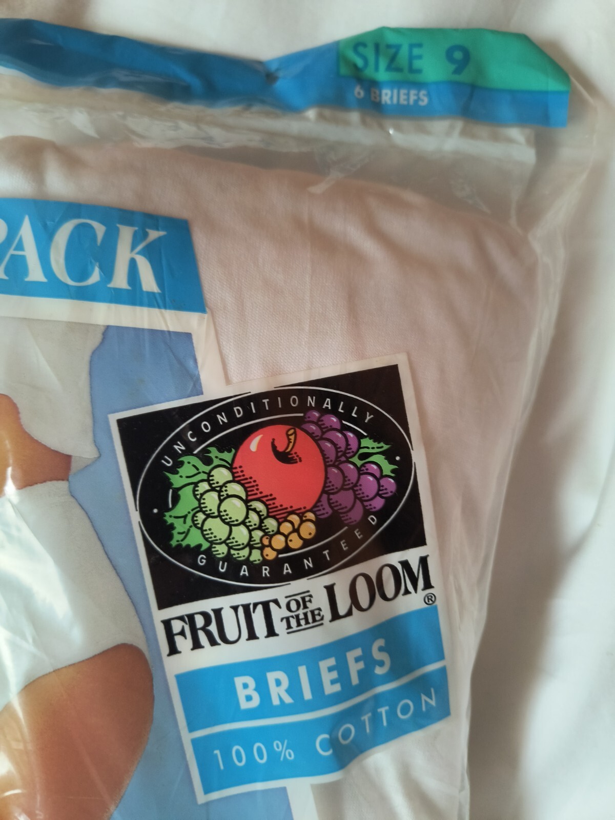 NEW Vintage Fruit of the Loom Brief Panties🏵Size 9 Women&rsquo;s (6 Pair) 100% Cotton