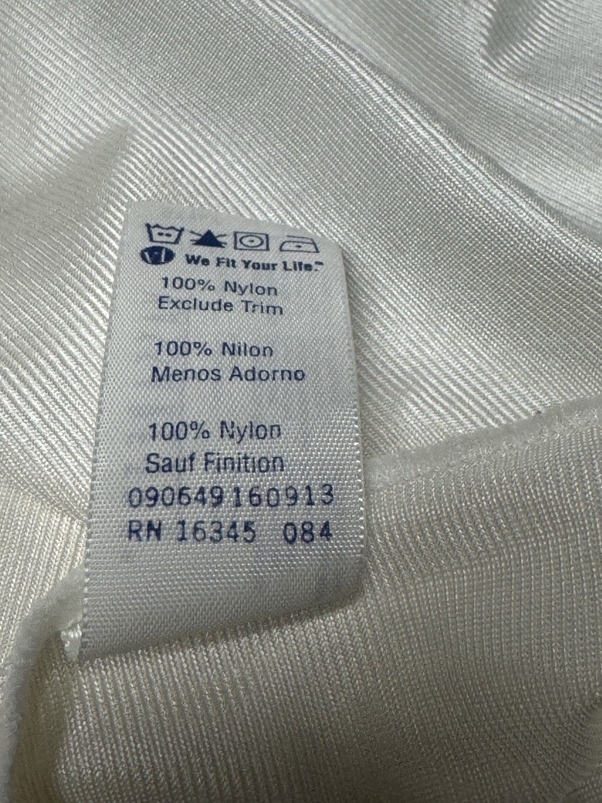 Vtg VASSARETTE SILKY OFF WHITE nylon camisole Cami Fairy Whimsical 17-109 Sz XL