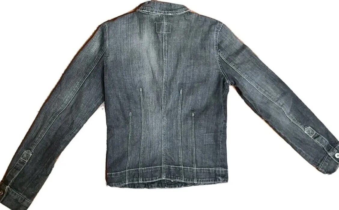 Ralph Lauren Polo Jean Jacket Black Stretch Jamie Women&rsquo;s M Medium (READ)