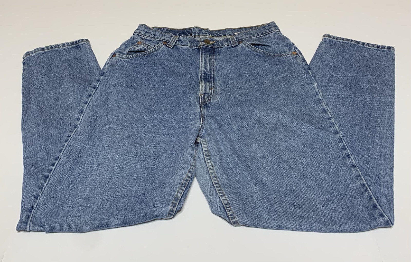 Vtg Women Levi 921 Tapered Fit Tapered Leg 14 Med 30×30.5 ORANGE TAB Made in USA