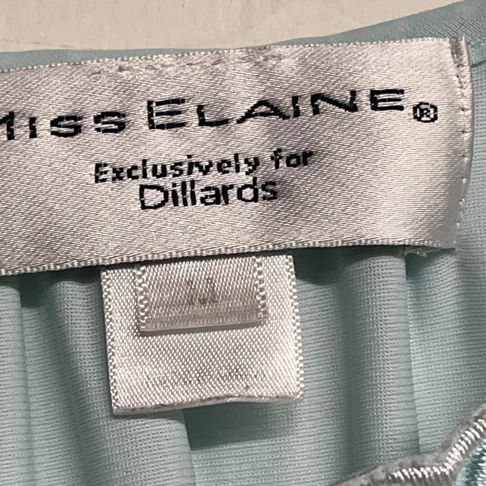 Miss Elaine Women’s Medium Blue Nylon Nightgown Sleeveless Dillards Exclusive