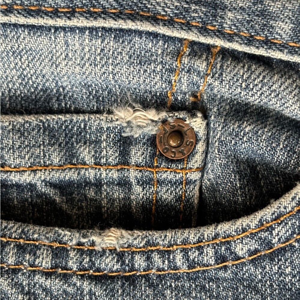 VTG Levi&rsquo;s 2001 518 Super-low Bootcut Made in USA 05/2001 Vintage Sz 7 Juniors