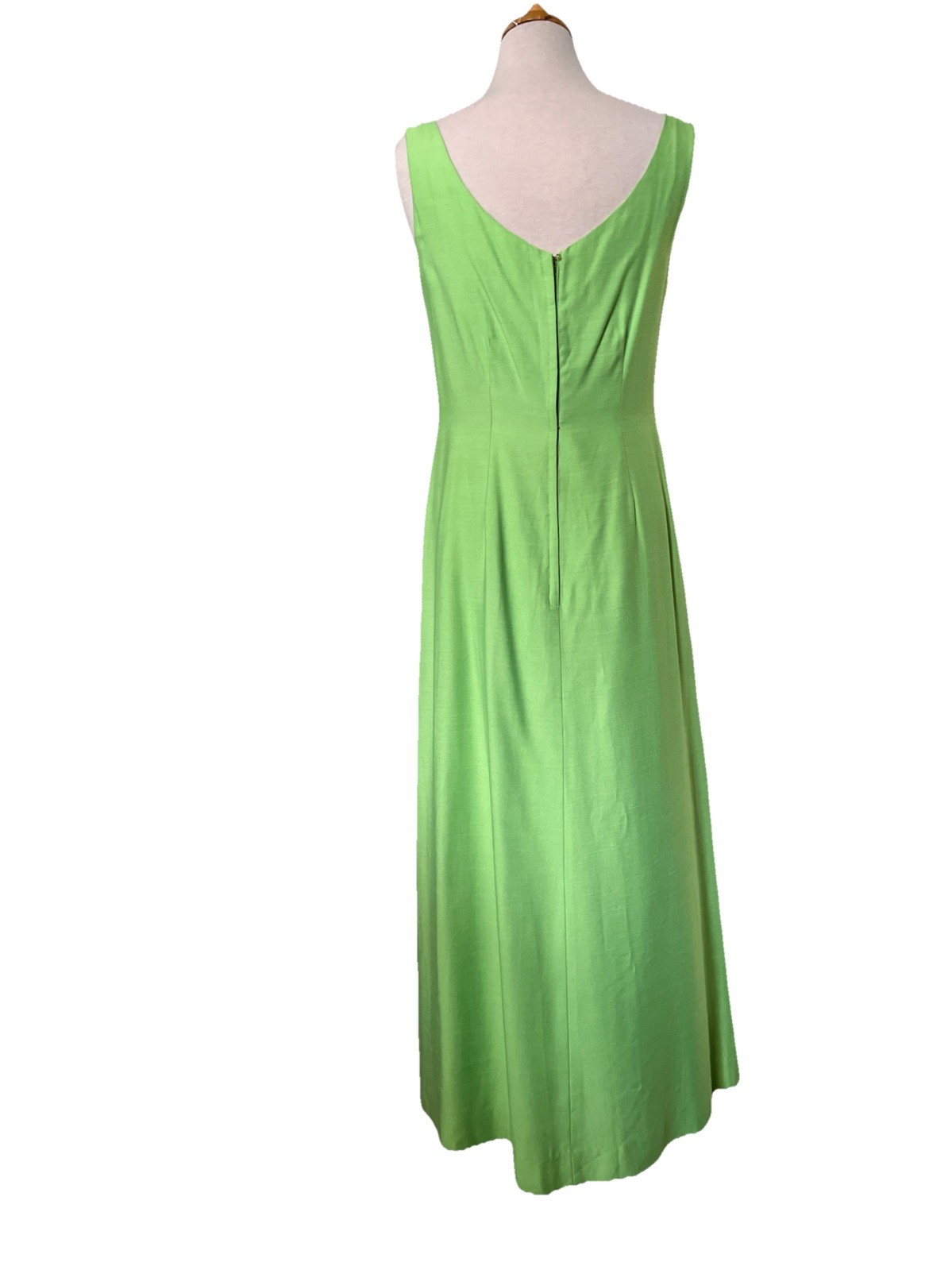 Emma Domb Vintage Sheath Dress Lime Green Custom Made 38-30-42