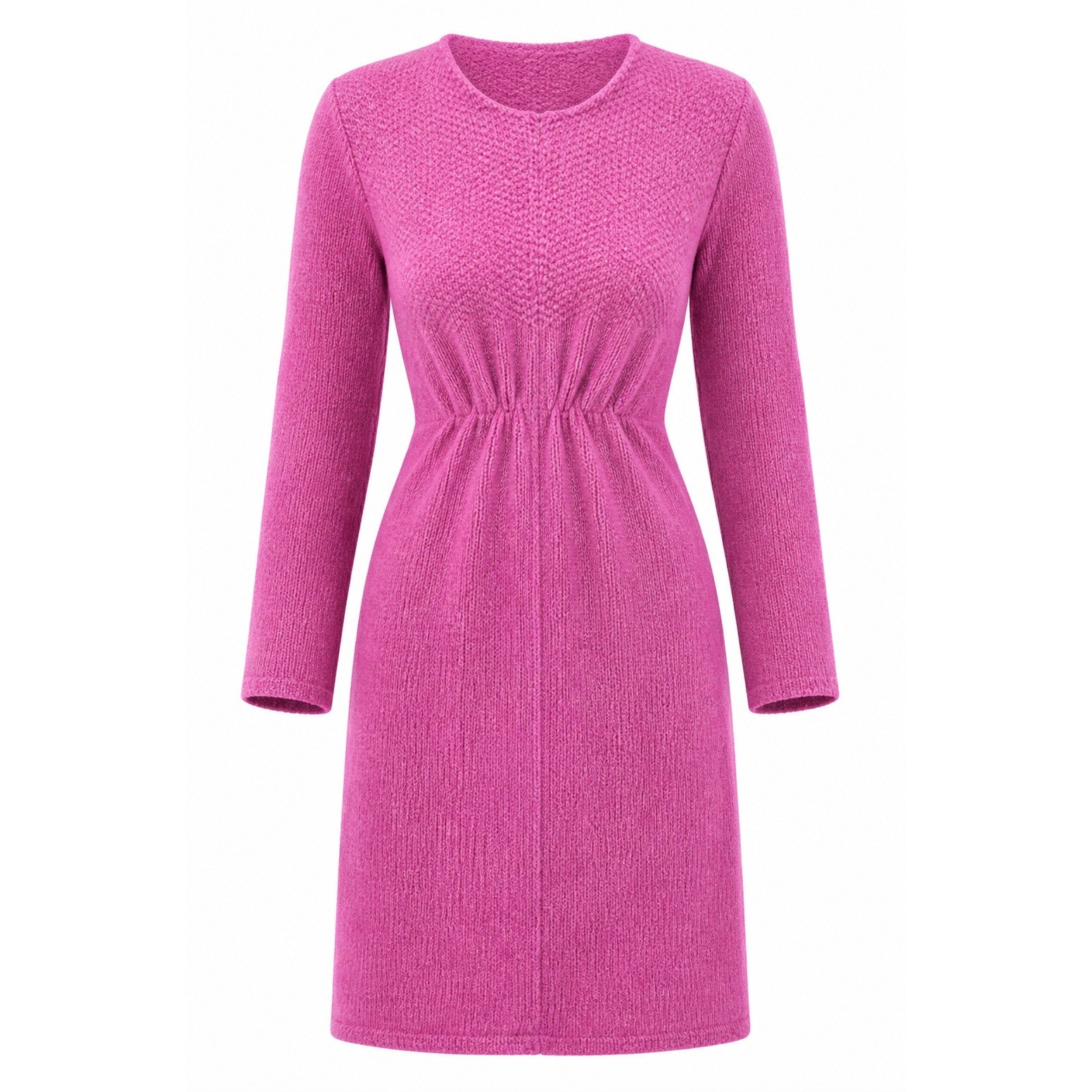 Stan Herman Robe Womens PL Zip Front Long Sleeve Pink Solid Relaxed Vintage 90s