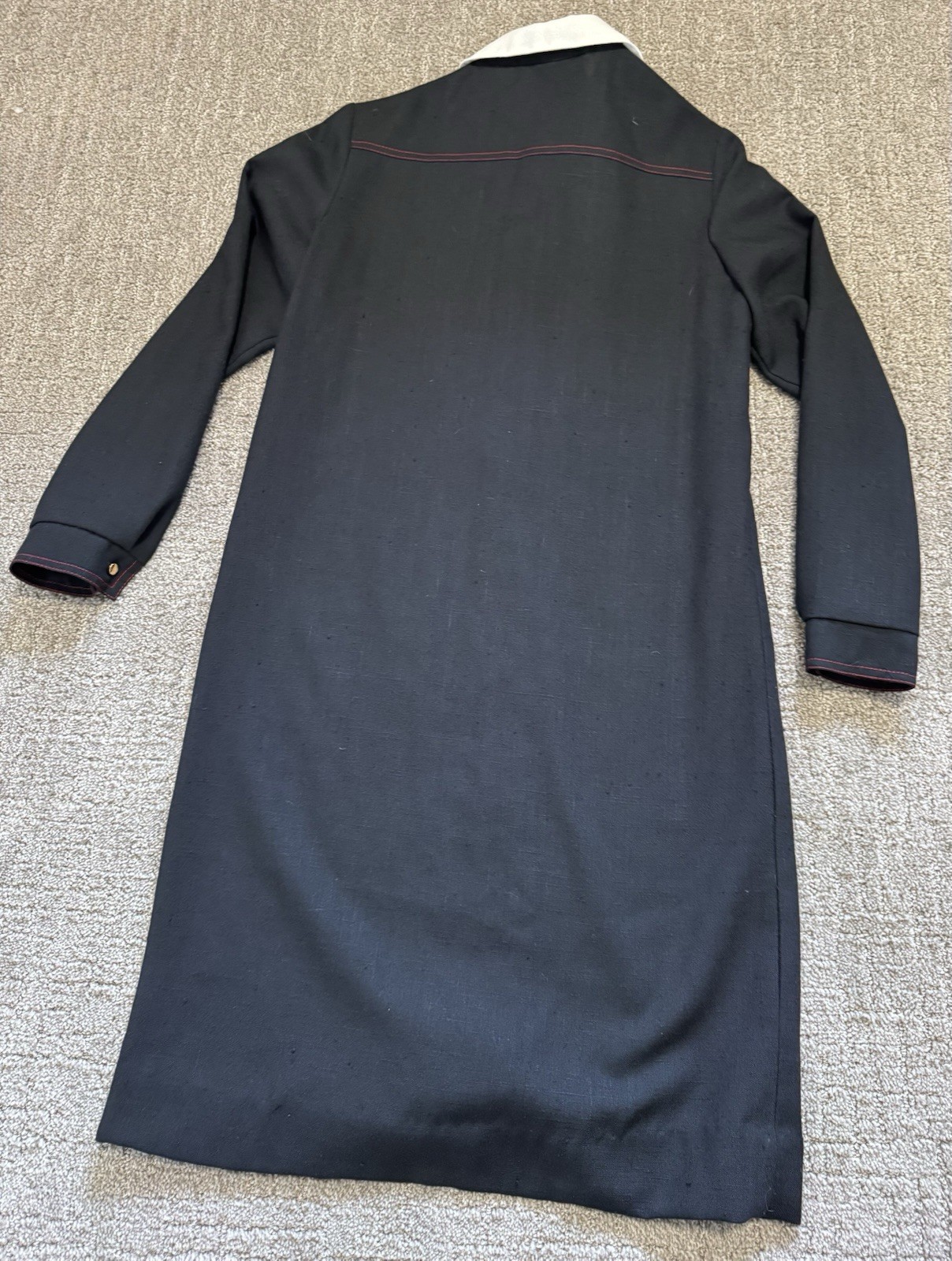 Alfred Werber vintage black button up dress size 10