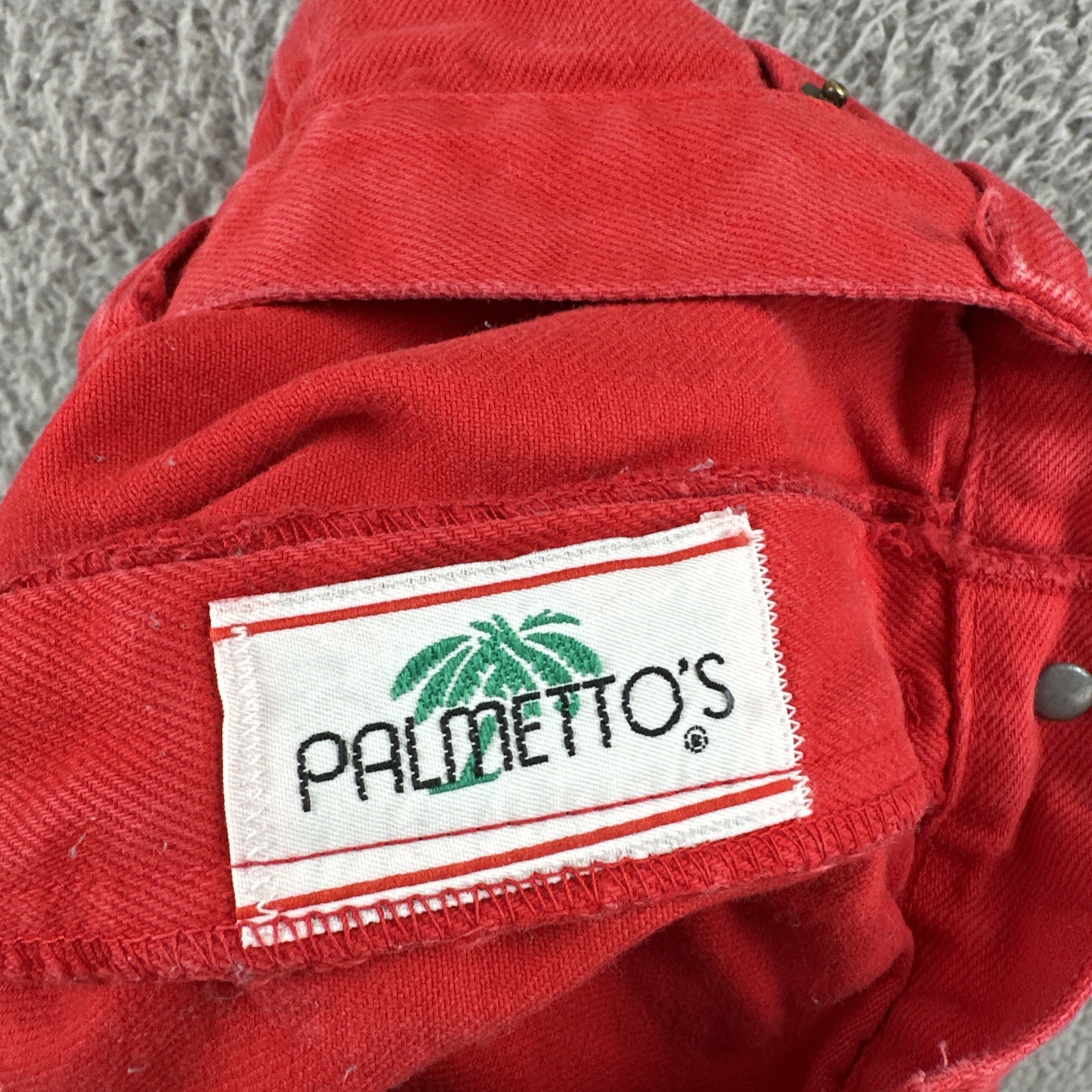 Vtg Palmettos Washed Jeans Women’s 24×25 Straight Leg High Waist Made In USA 80s