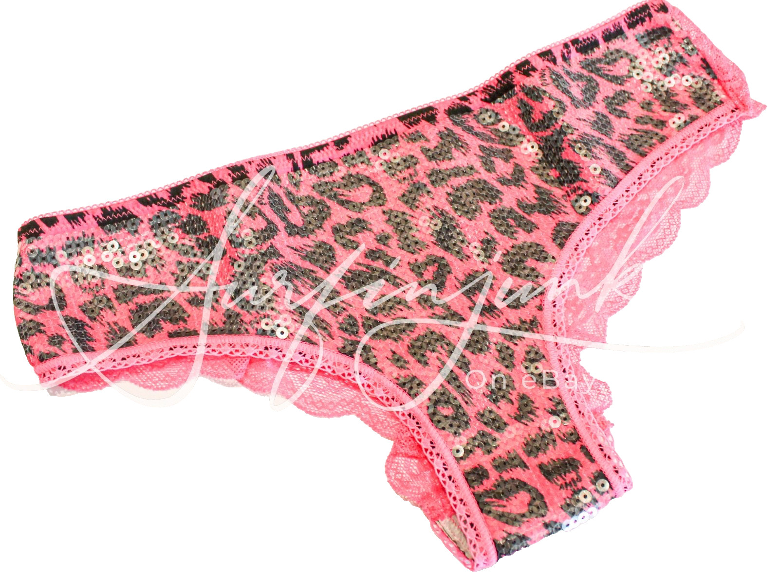 Victoria&rsquo;s Secret Vintage Panties Panty Small Low Rise Lace Back Hipster Sequin