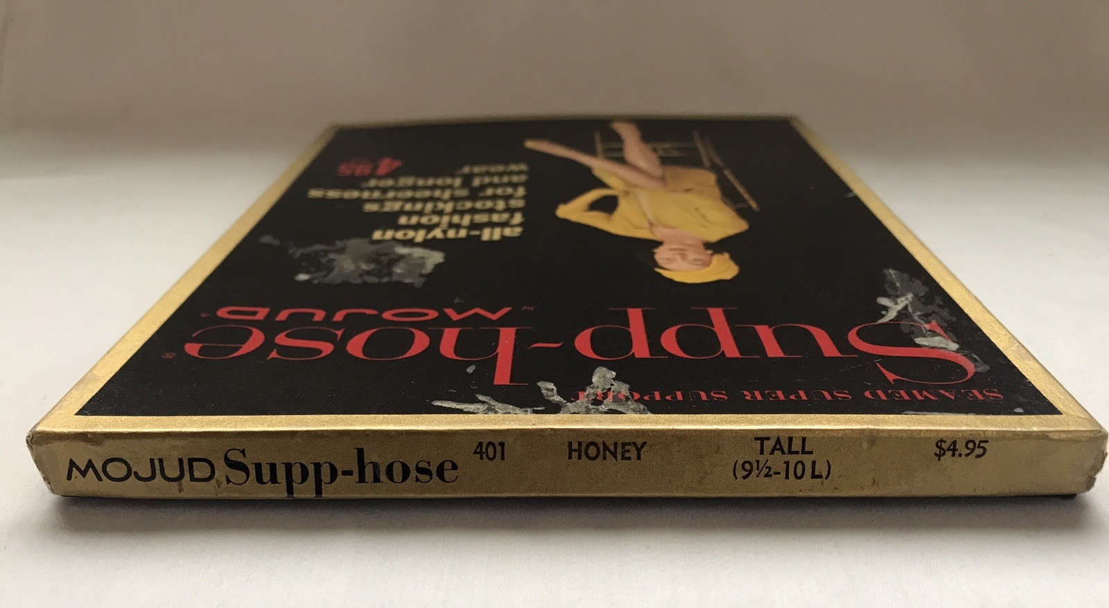 Supp-hose by Mojud Regular Thigh High Stockings Honey – Tall (9.5-10L) Vintage