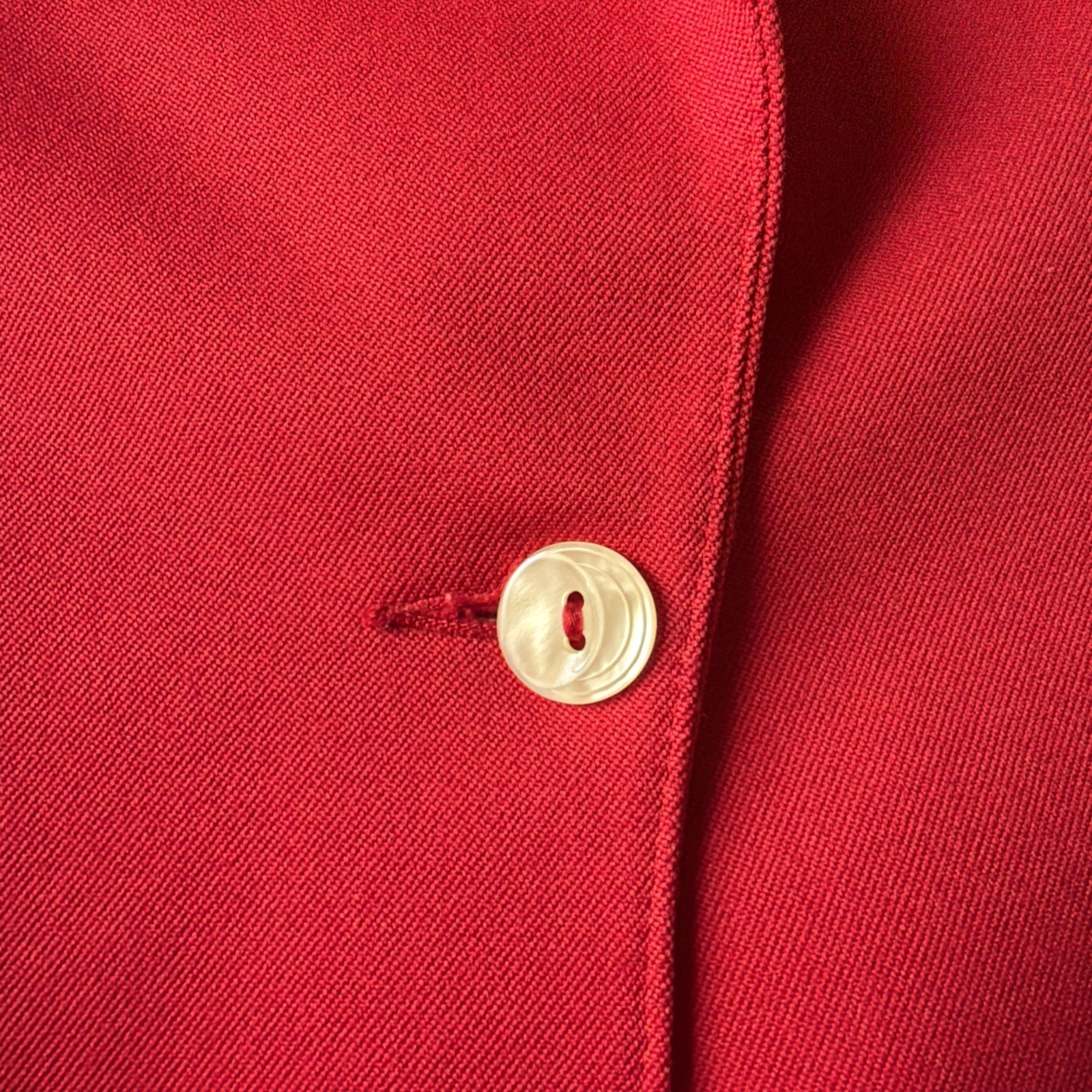 Vtg Koret Red Polyester Blazer Jacket Women&rsquo;s Size L