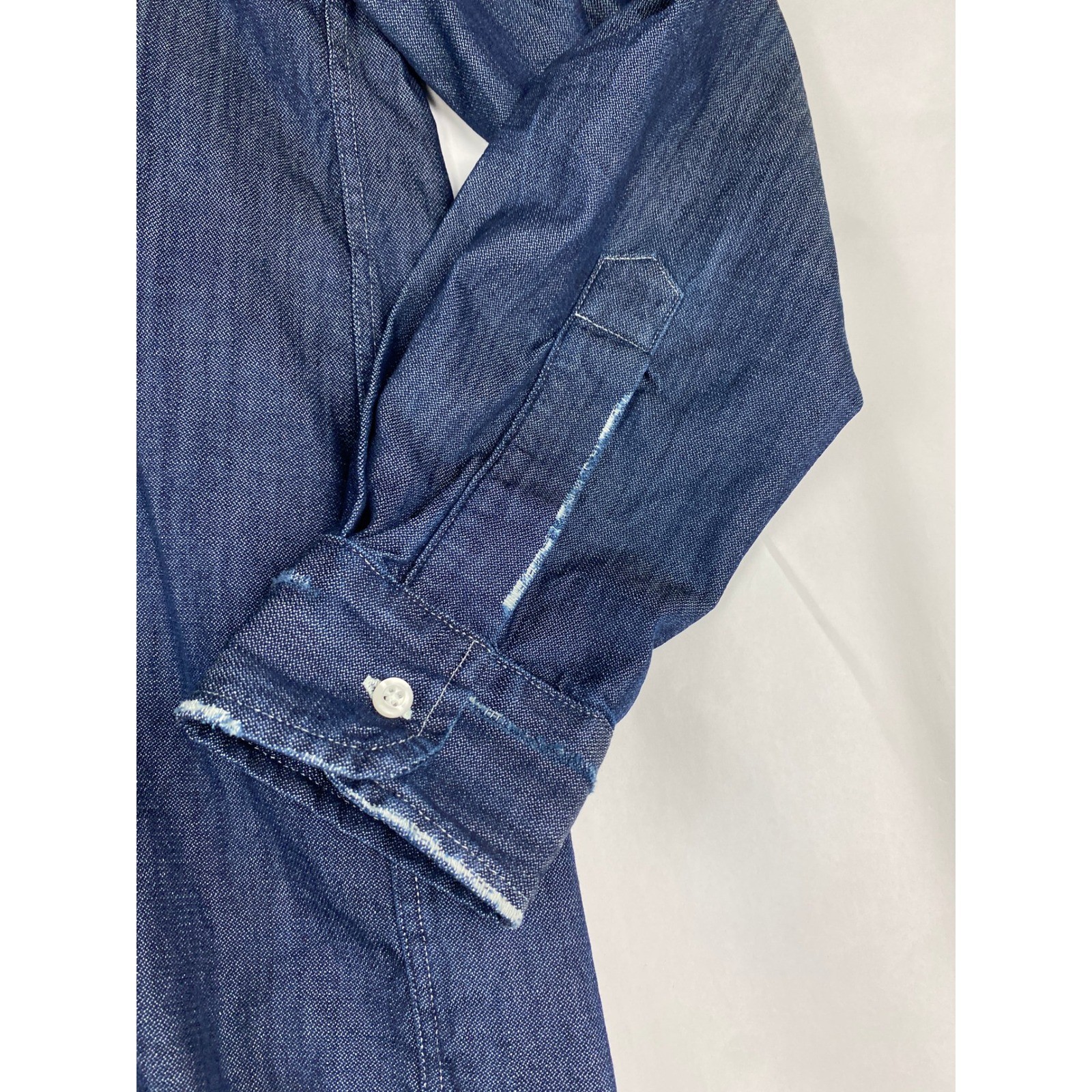 Frank & Eileen Mary Shirtdress Women&rsquo;s Size Large Dark Wash Distressed