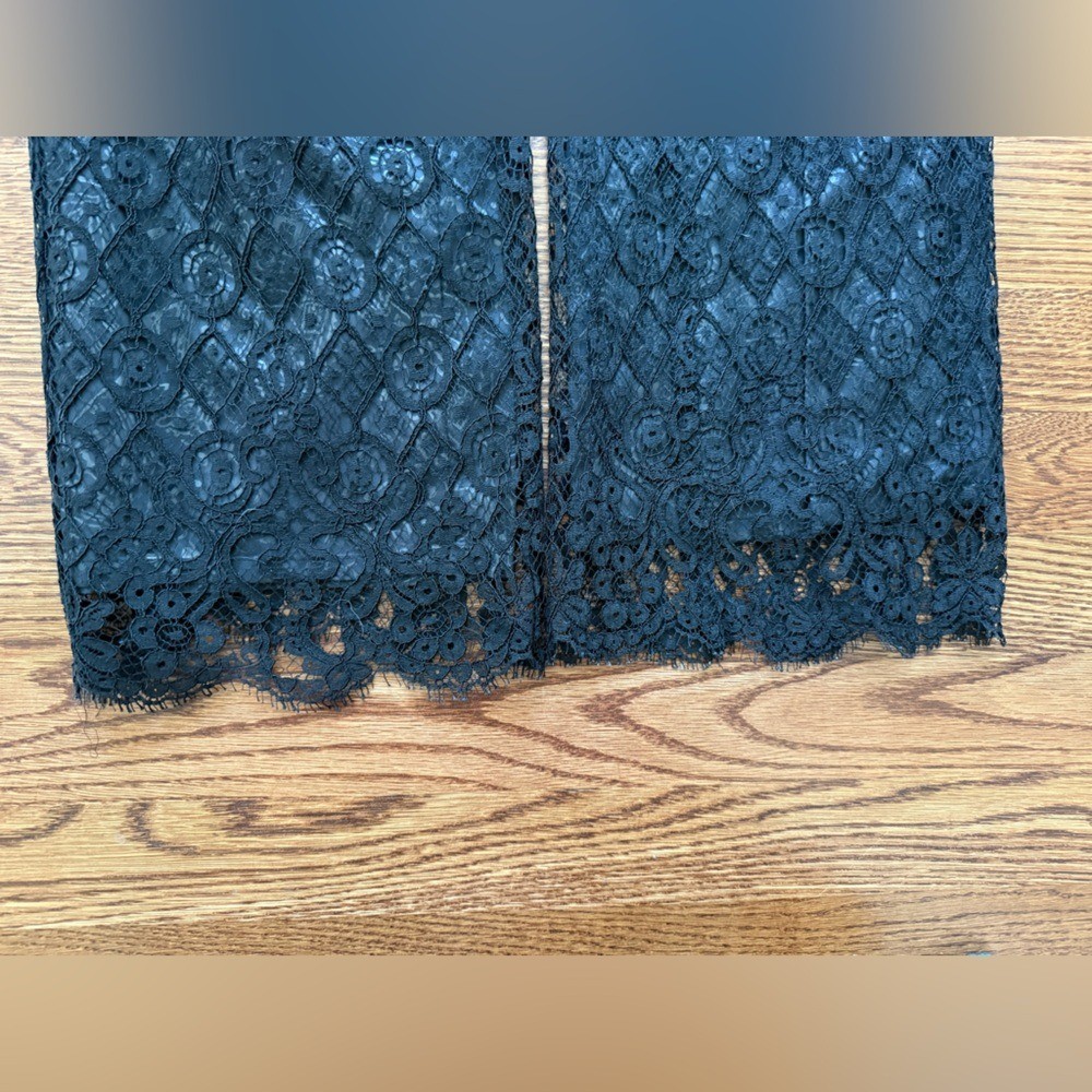 BAZAR DE CHRISTIAN LACROIX Lace Pants Black Vintage Whimsigoth Maximalist 42