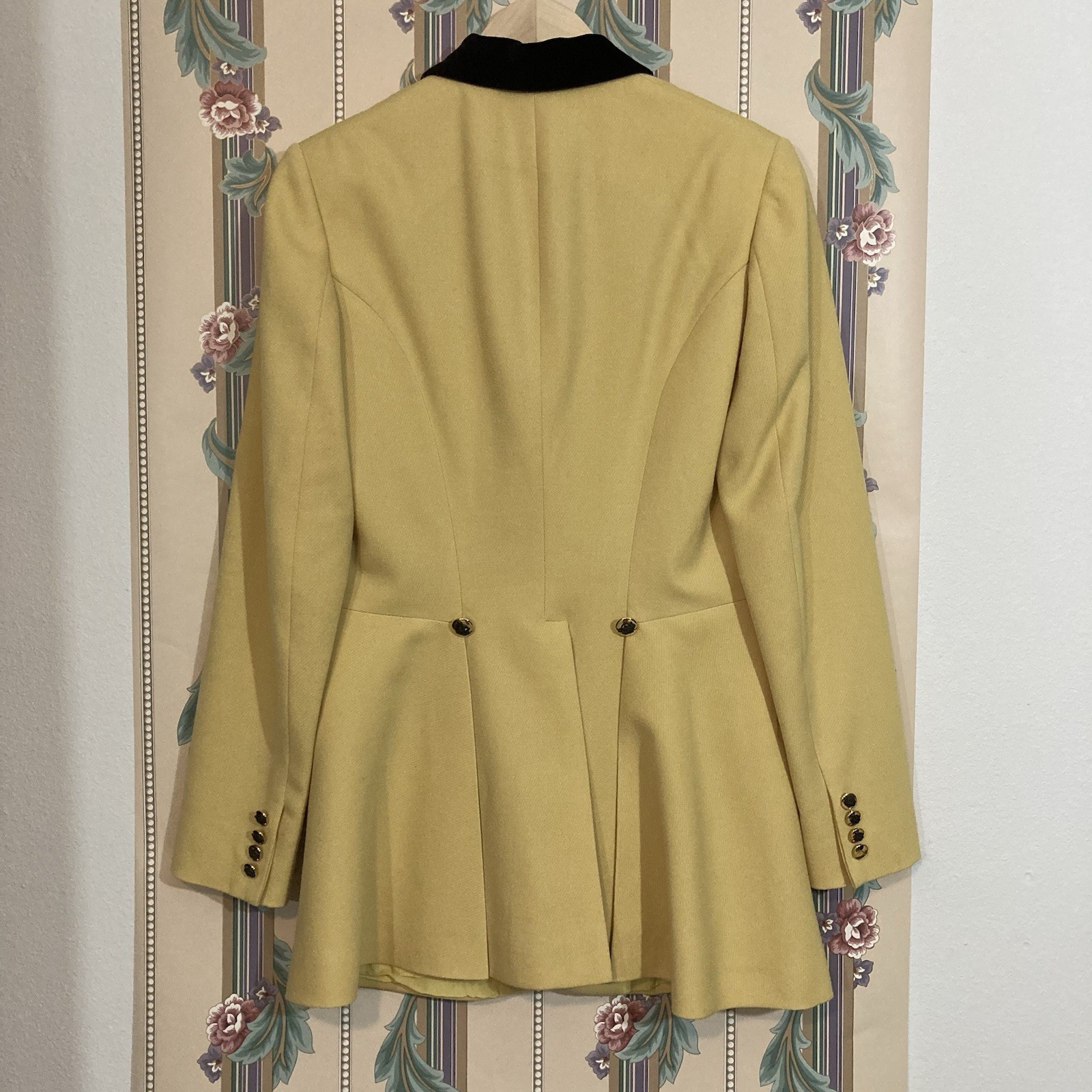 Vintage Ralph Lauren Collection Yellow Equestrian Blazer Jacket VTG Purple Label