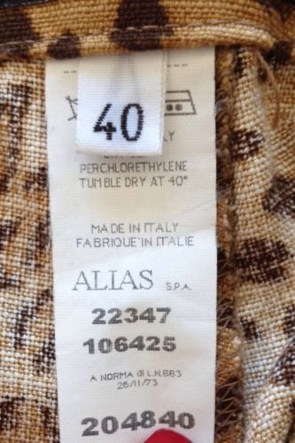GIANNI VERSACE COUTURE Leopard Raw Silk Zippers Leg Pants EU 40 Italy Very RARE!