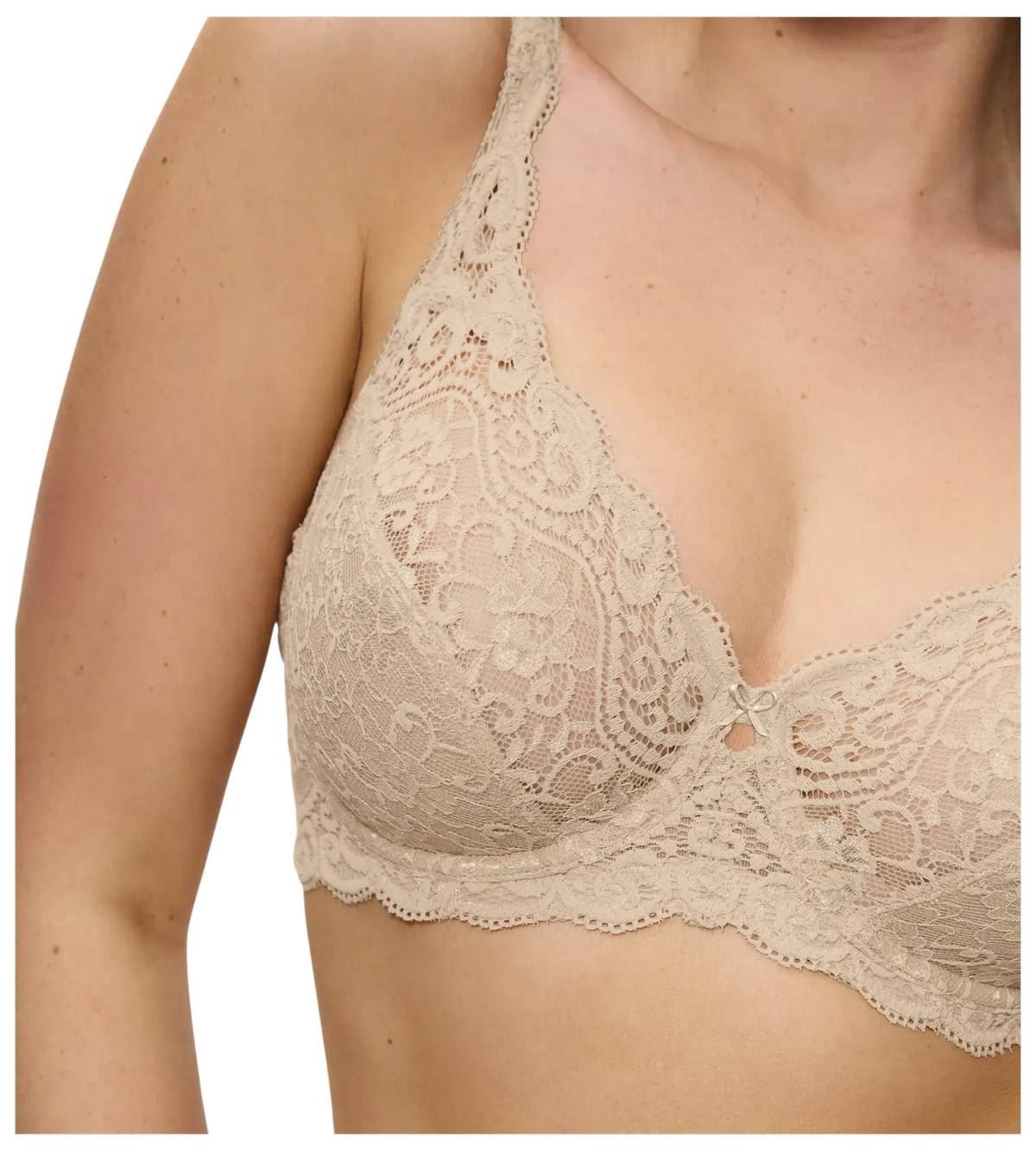 Triumph Womens Amourette Wired Lace Bra – Skin Beige
