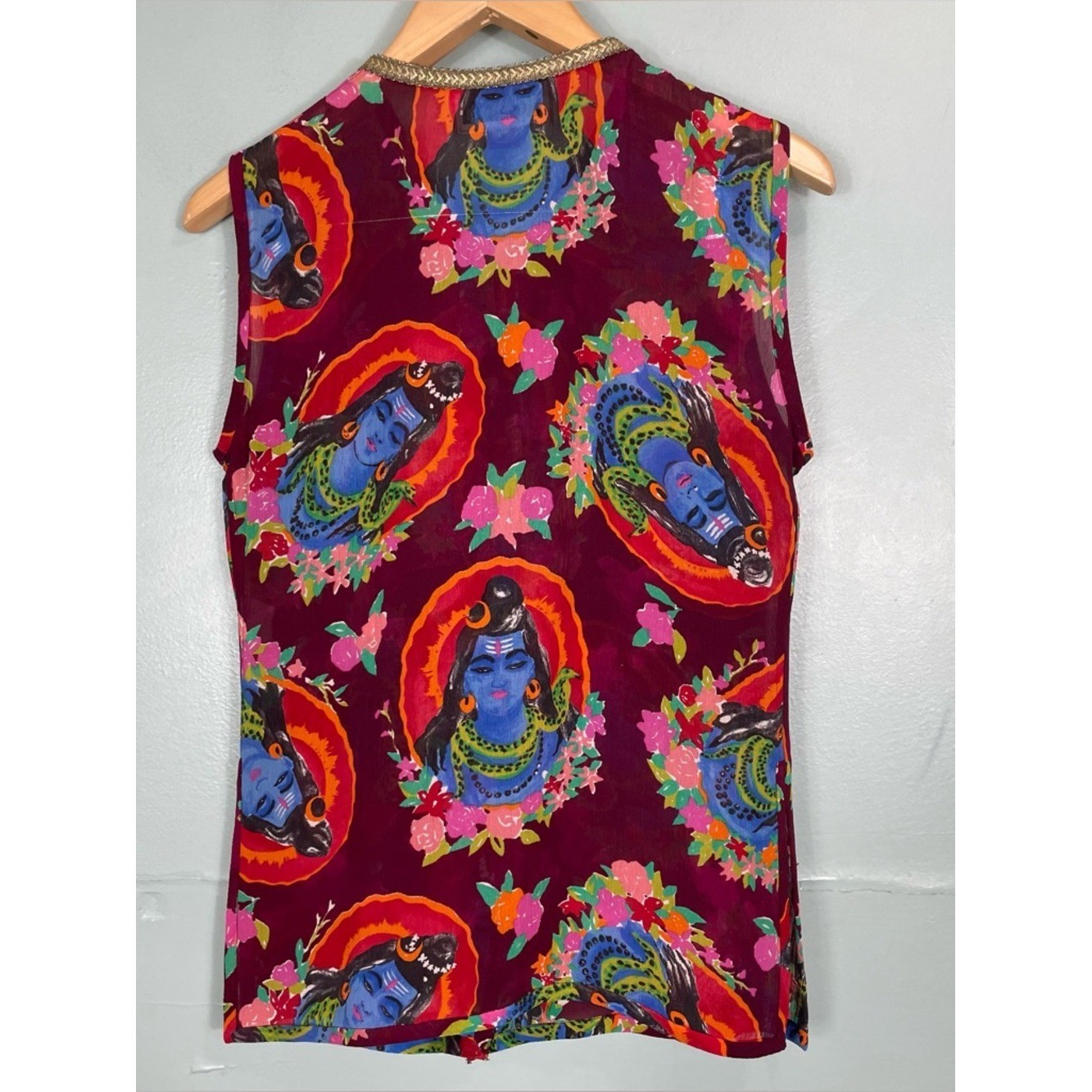 Vintage Emanuel Ungaro Parallele Paris Gauzy Goddess Pants Vest Set Two Piece