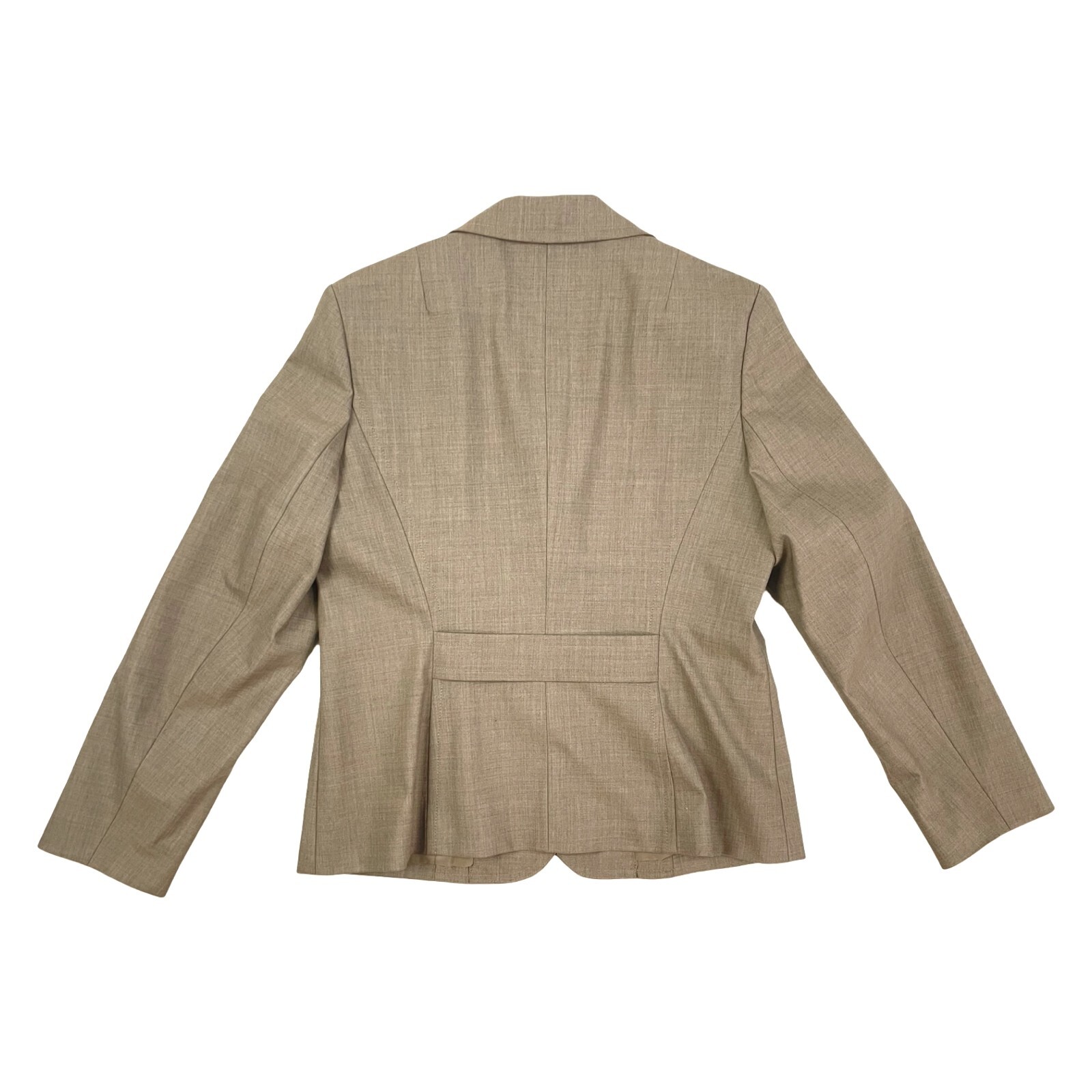 Vintage Fine Wool Blazer Size Medium (10P) 1990s Taupe Sport Coat Jacket