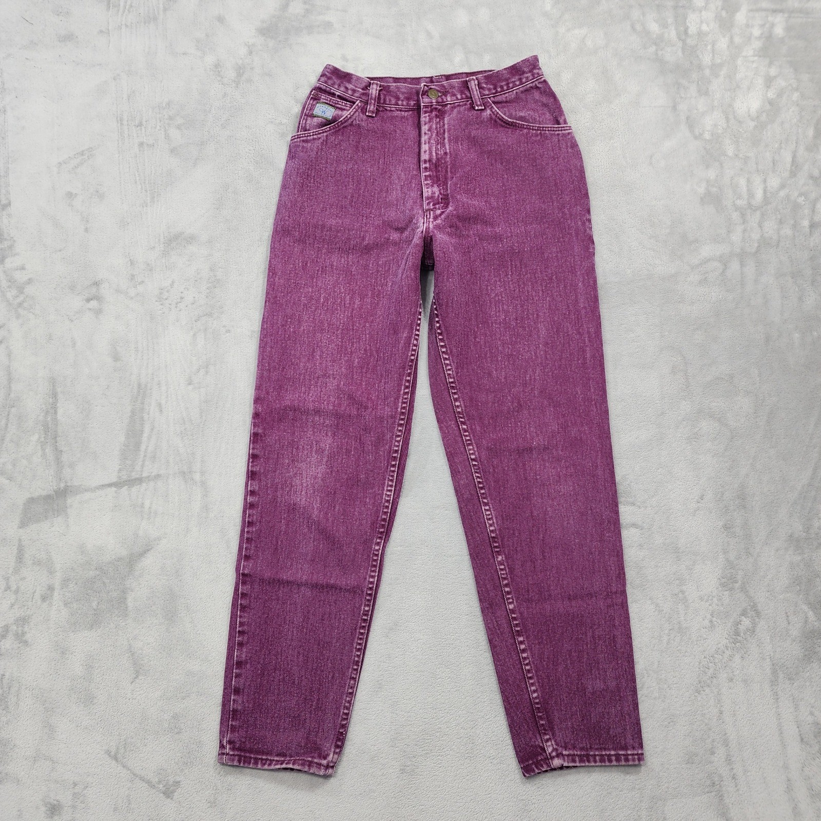 Vintage Wrangler for Women Jeans Womens 26 Purple High Rise Tapered Grunge 80s