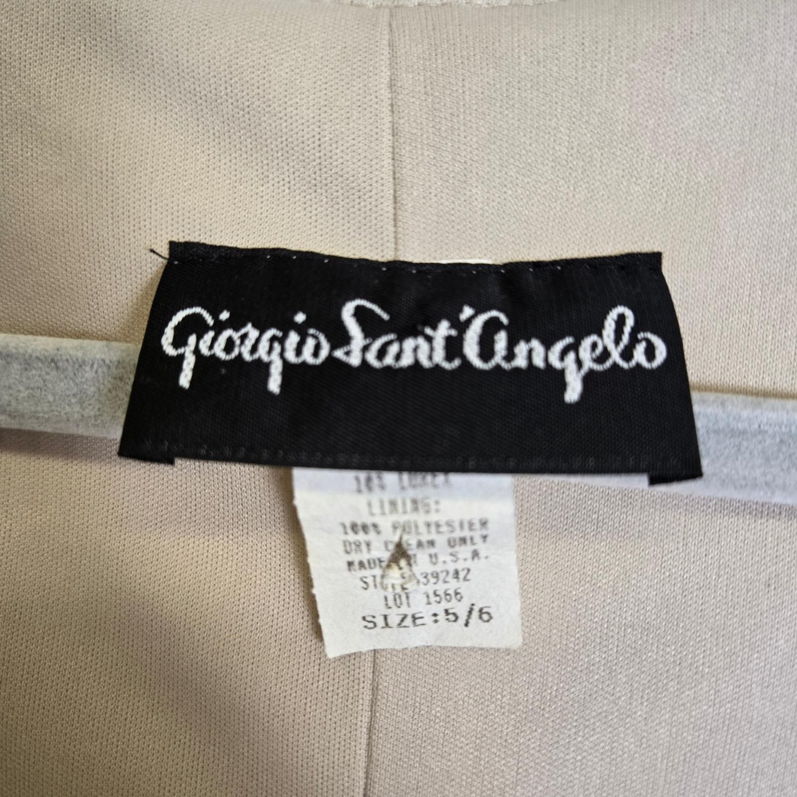 Giorgio Sant&rsquo; Angelo Lace Shift Maxi Dress, Cream/Gold Shimmer, Size 5/6, Vtg
