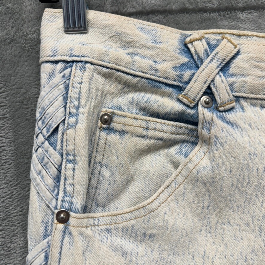 Anti-Basic Daily Jeans Vintage Acid Wash High Waist Lattice Side Detail 17/18